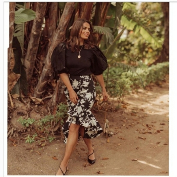 NWT! Johanna Ortiz x H&M Ruffled Skirt - Picture 6 of 13